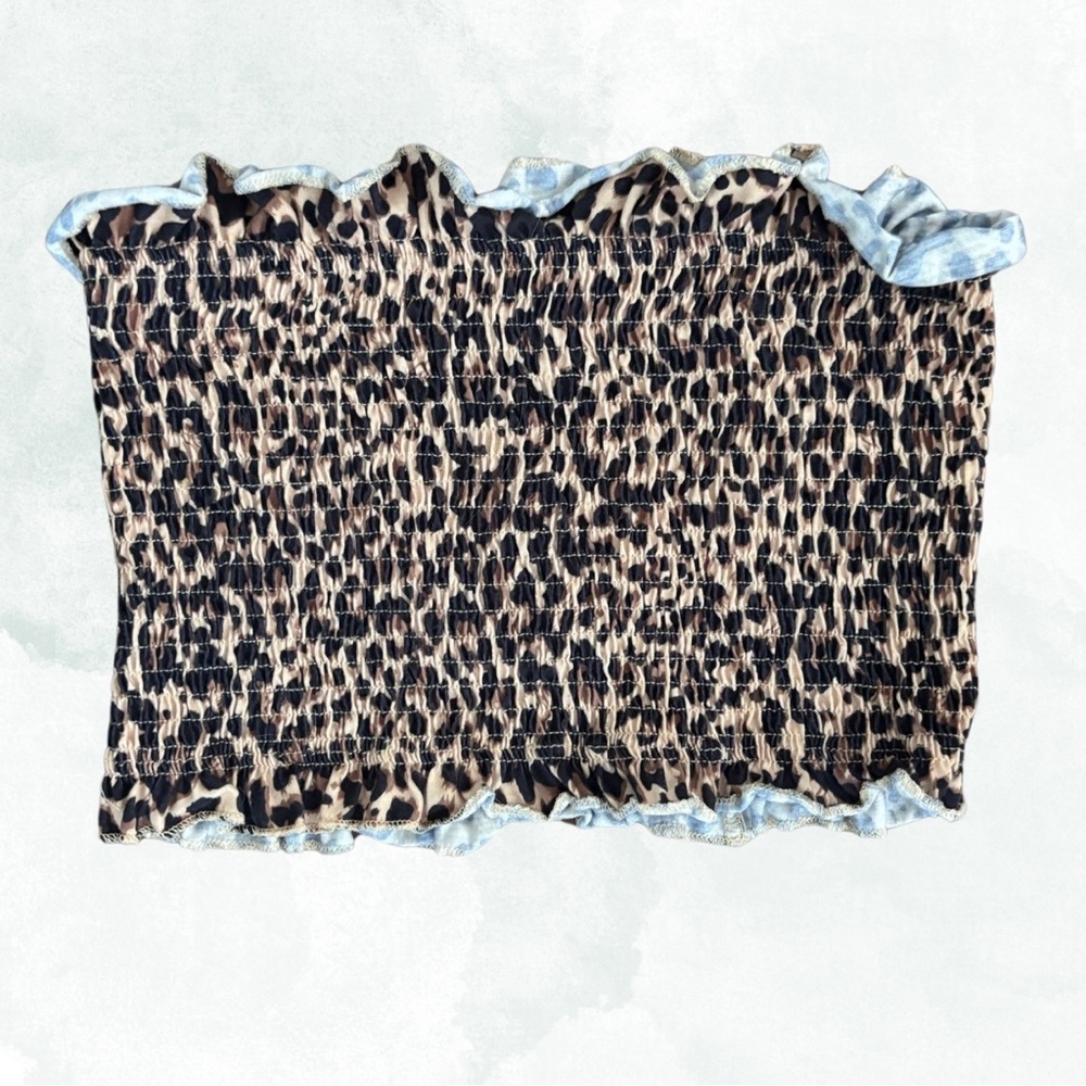 Cheetah print tube top